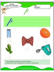 P Sesi Çalışma Sayfaları